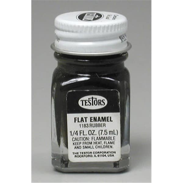 Testors Flat Rubber Paint Supplies TES1183TT - main
